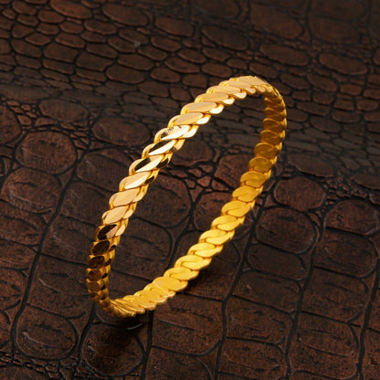22K Yellow Gold 3-Piece Adana Twisted Bangle (31 g)