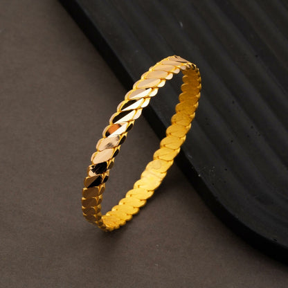 22K Yellow Gold 3-Piece Adana Twisted Bangle (41 g)