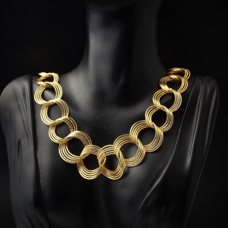 14K Yellow Gold Space Path Chain