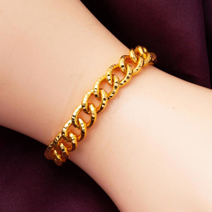 22K Yellow Gold Space Path Bracelet (14.5 g)