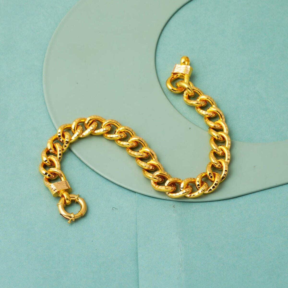 22K Yellow Gold Space Path Bracelet (14.5 g)