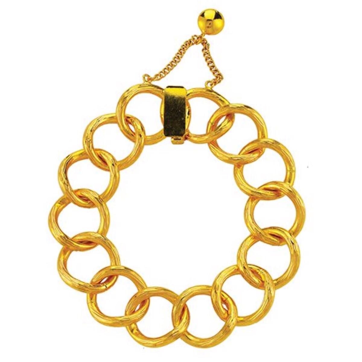 22K Yellow Gold Space Path Bracelet