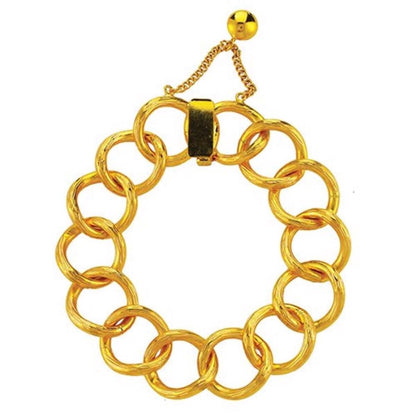 22K Yellow Gold Space Path Bracelet