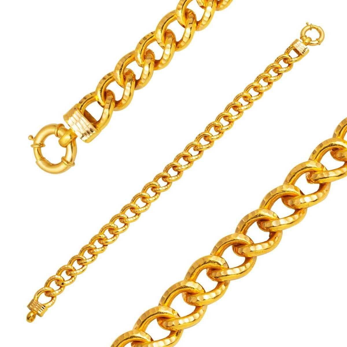 22K Yellow Gold Space Path Bracelet (14.5 g)