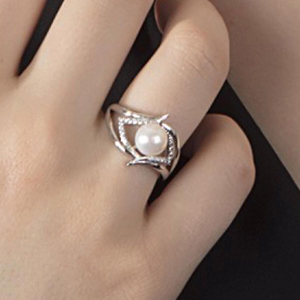 14K White Gold Velletri Bridal Pearl Set