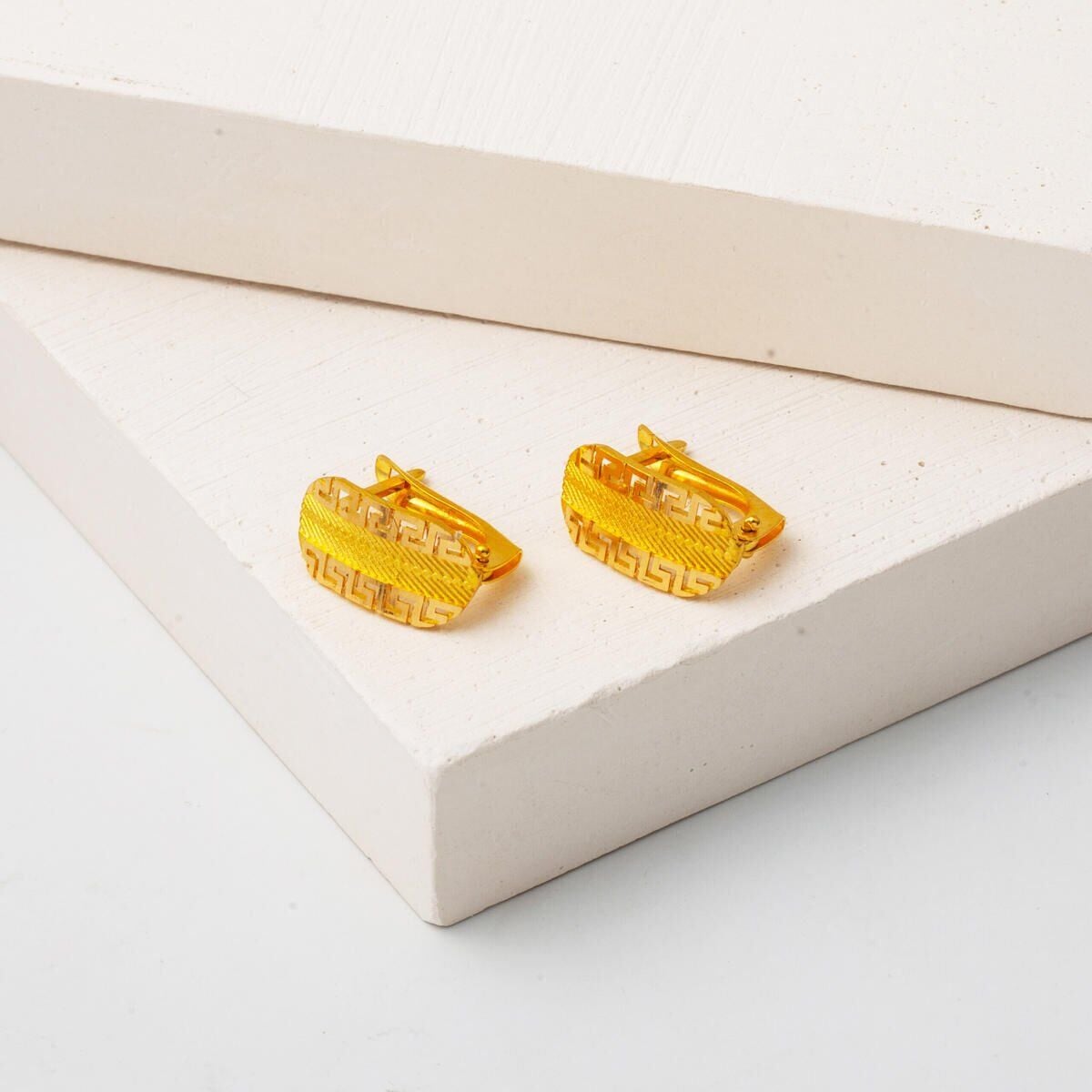 22K Yellow Gold Designer Inspired Earrings