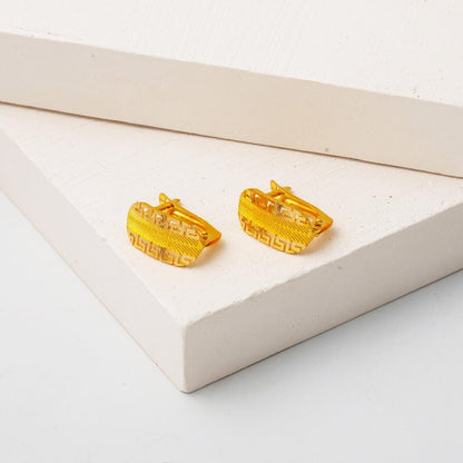 22K Yellow Gold Designer Inspired Earrings