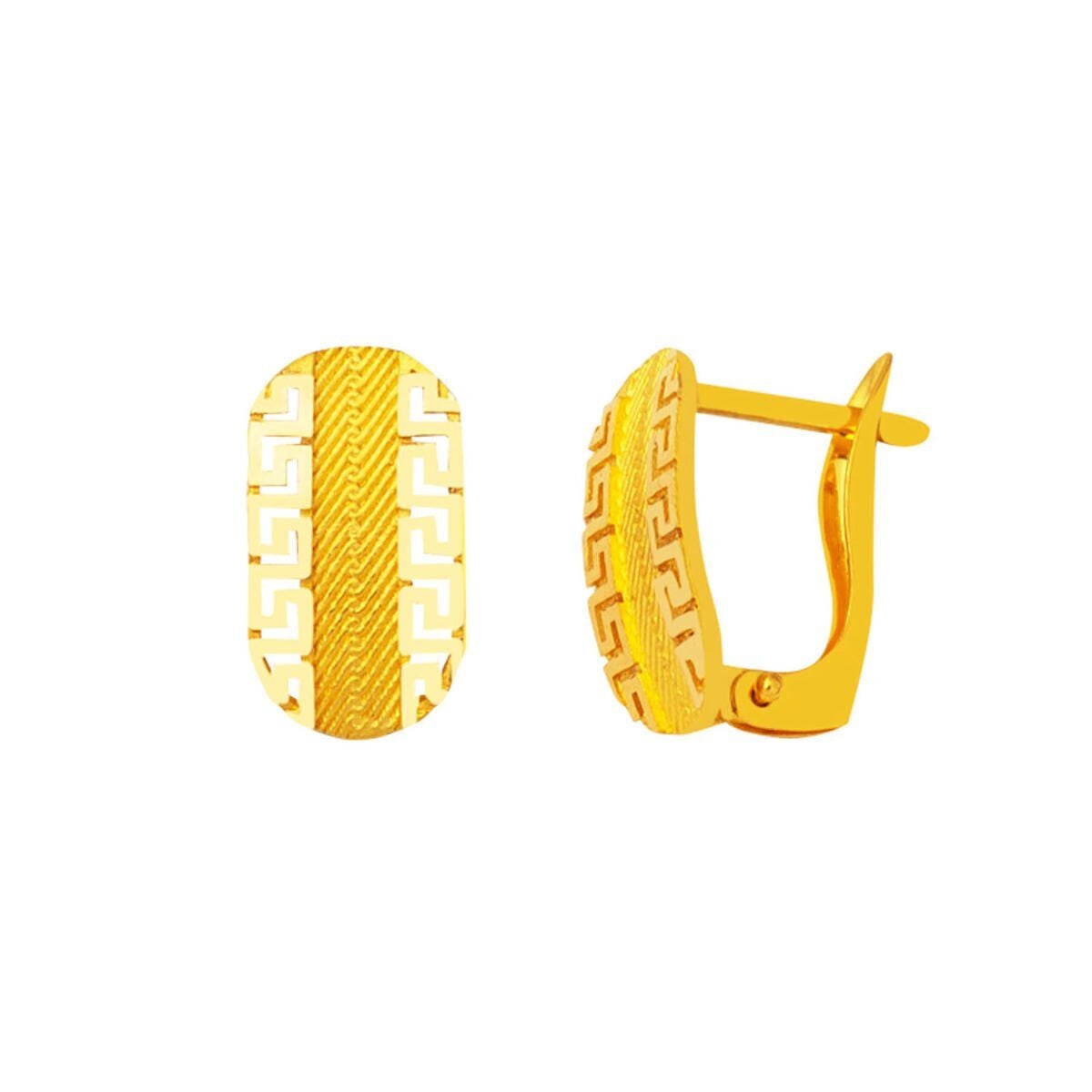 22K Yellow Gold Designer Inspired Earrings