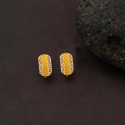 22K Yellow Gold Designer Inspired Earrings