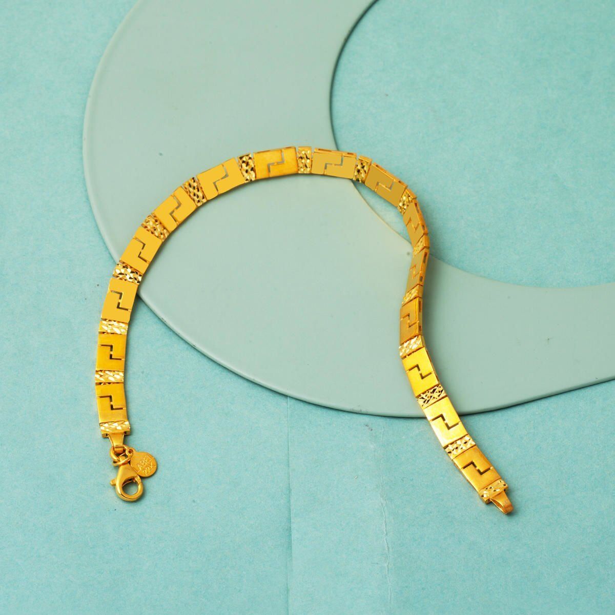 22K Yellow Gold Designer Inspired Style Bracelet