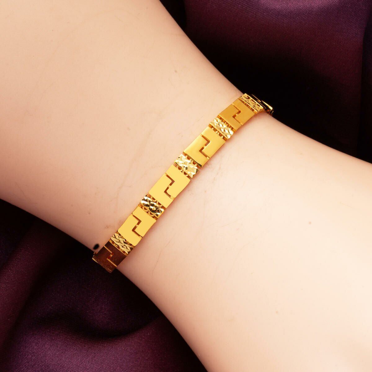 22K Yellow Gold Designer Inspired Style Bracelet