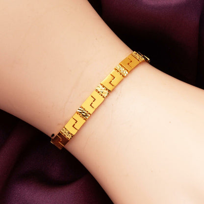 22K Yellow Gold Designer Inspired Style Bracelet