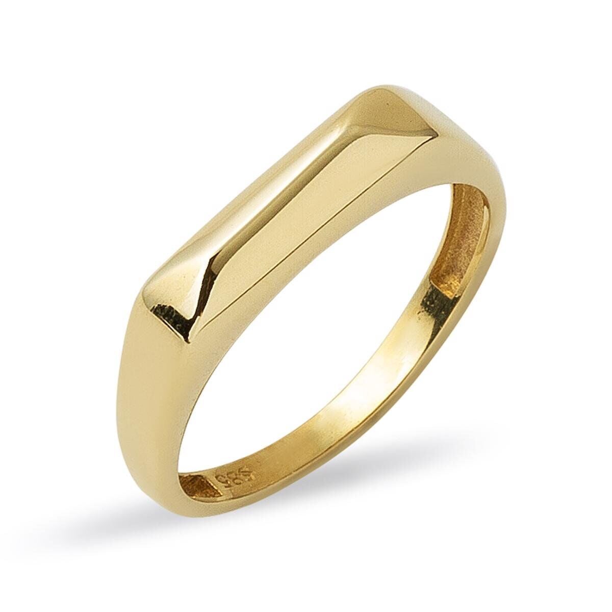 14K Yellow Gold Victoria Pinky Ring