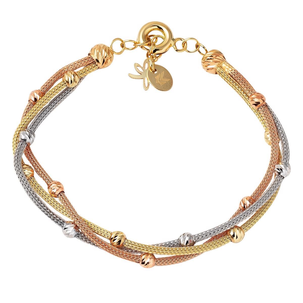 14K Yellow Gold Yakamoz Tria Chain Bracelet