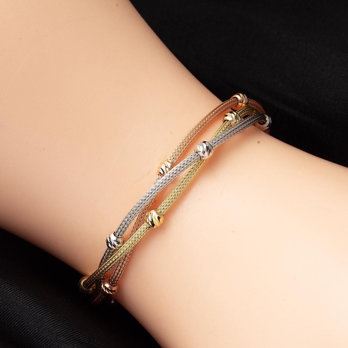 14K Yellow Gold Yakamoz Tria Chain Bracelet