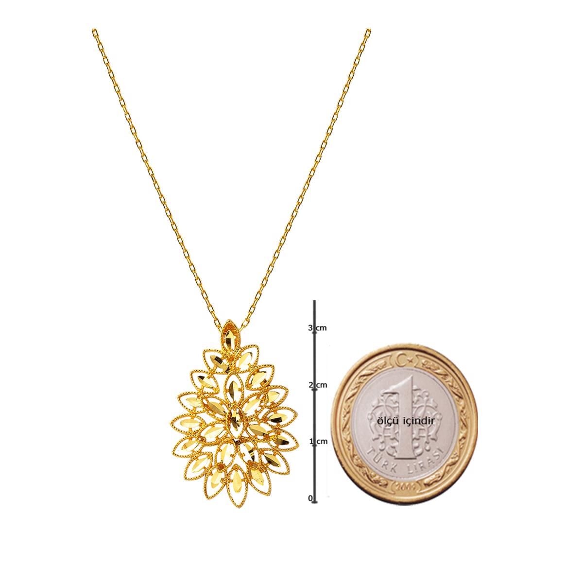 22K Yellow Gold Leaf Double Set