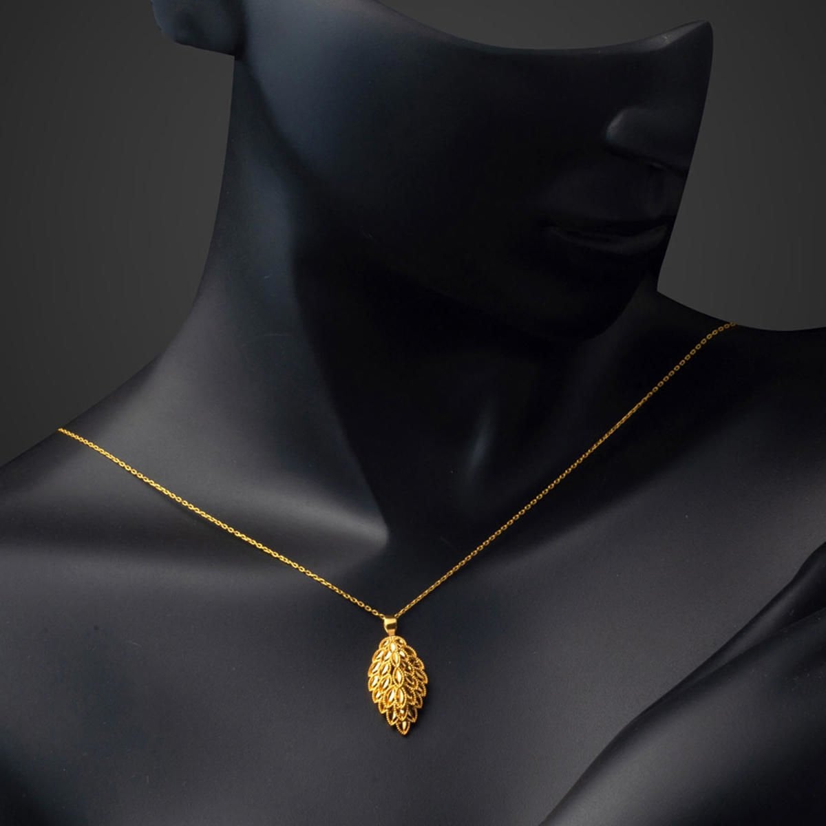 22K Yellow Gold Leaf Necklace (6.71 g)