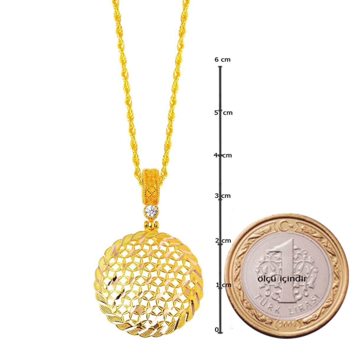 14K Yellow Gold Flower of Life Necklace (3.06 g)