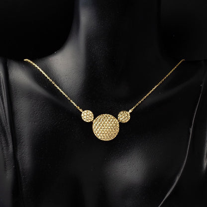 14K Yellow Gold Flower of Life Jewelry Set (7.1 g)