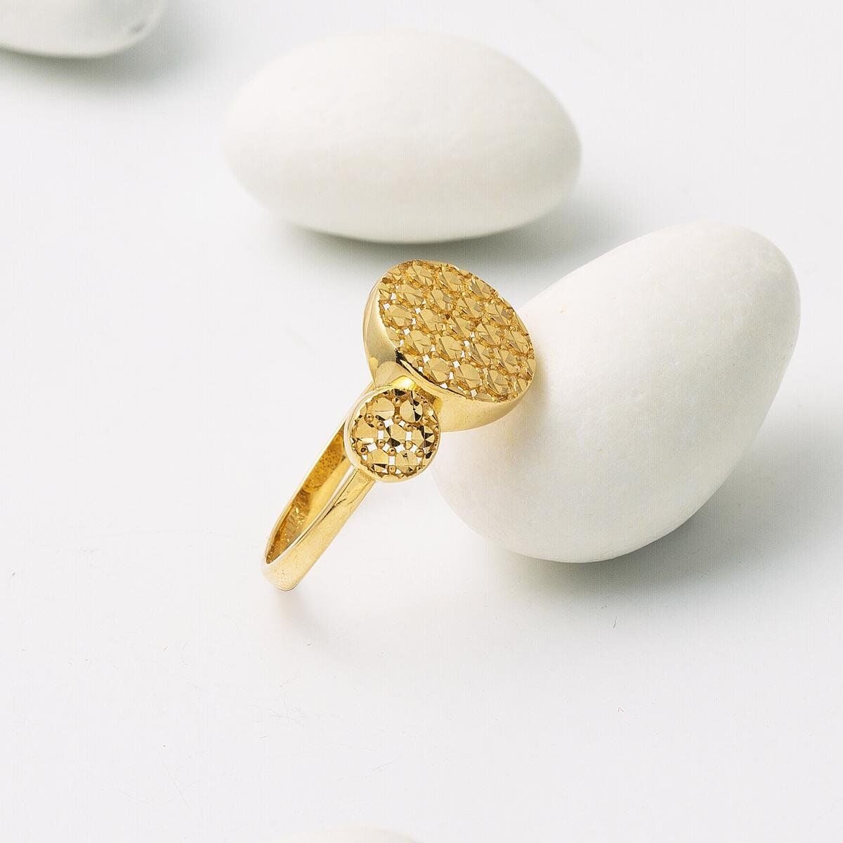 14K Yellow Gold Flower of Life Jewelry Set (7.1 g)