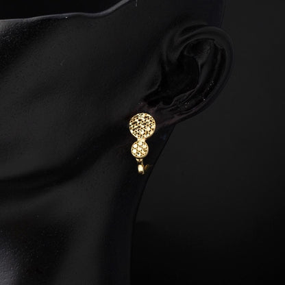 14K Yellow Gold Flower of Life Jewelry Set (7.1 g)