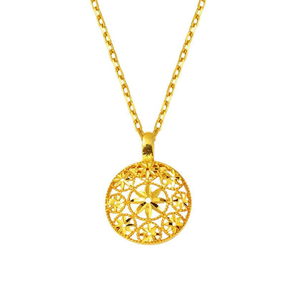 22K Yellow Gold Flower of Life Necklace (2.37 g)