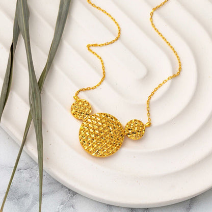 22K Yellow Gold Flower of Life Necklace (5.24 g)