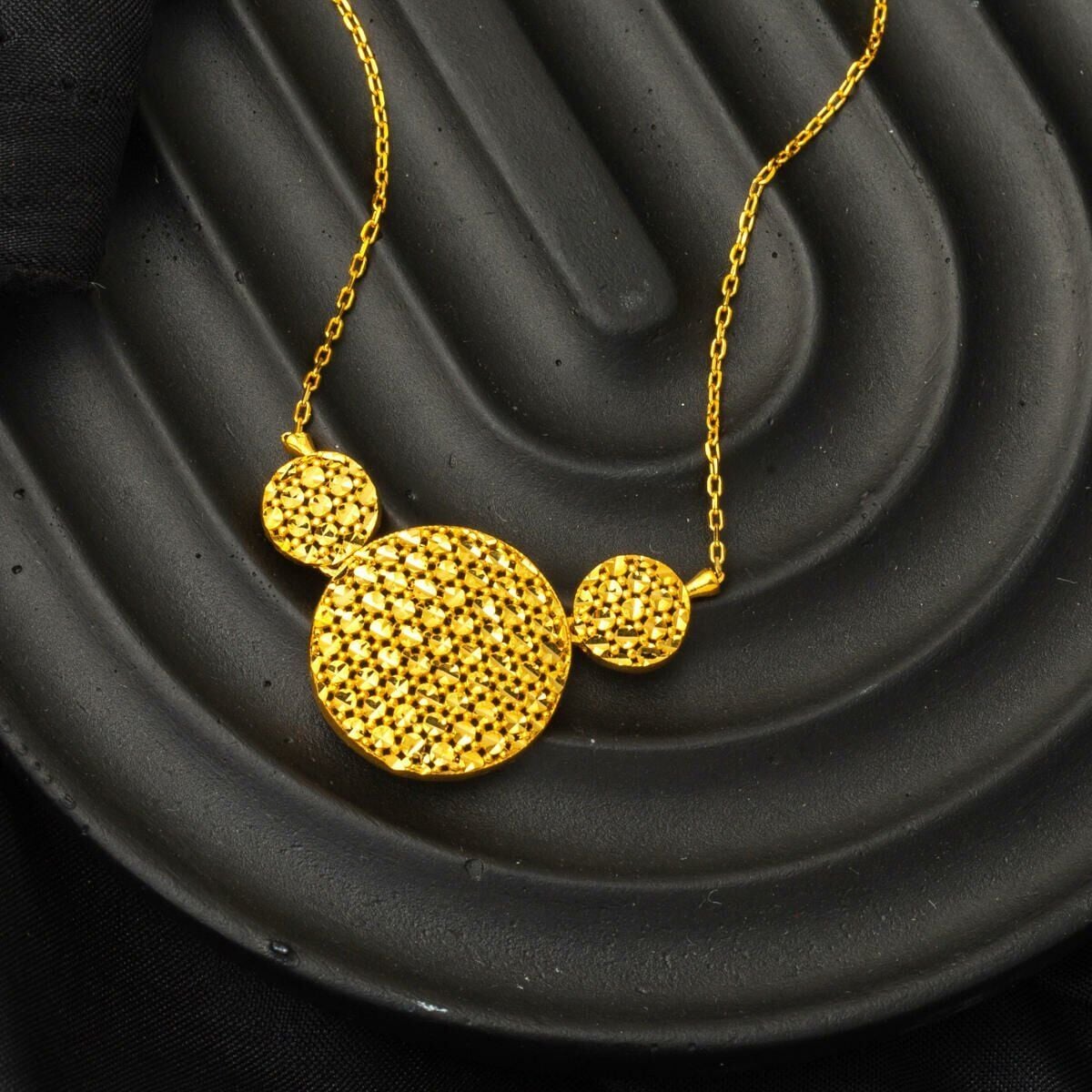 22K Yellow Gold Flower of Life Necklace (5.24 g)
