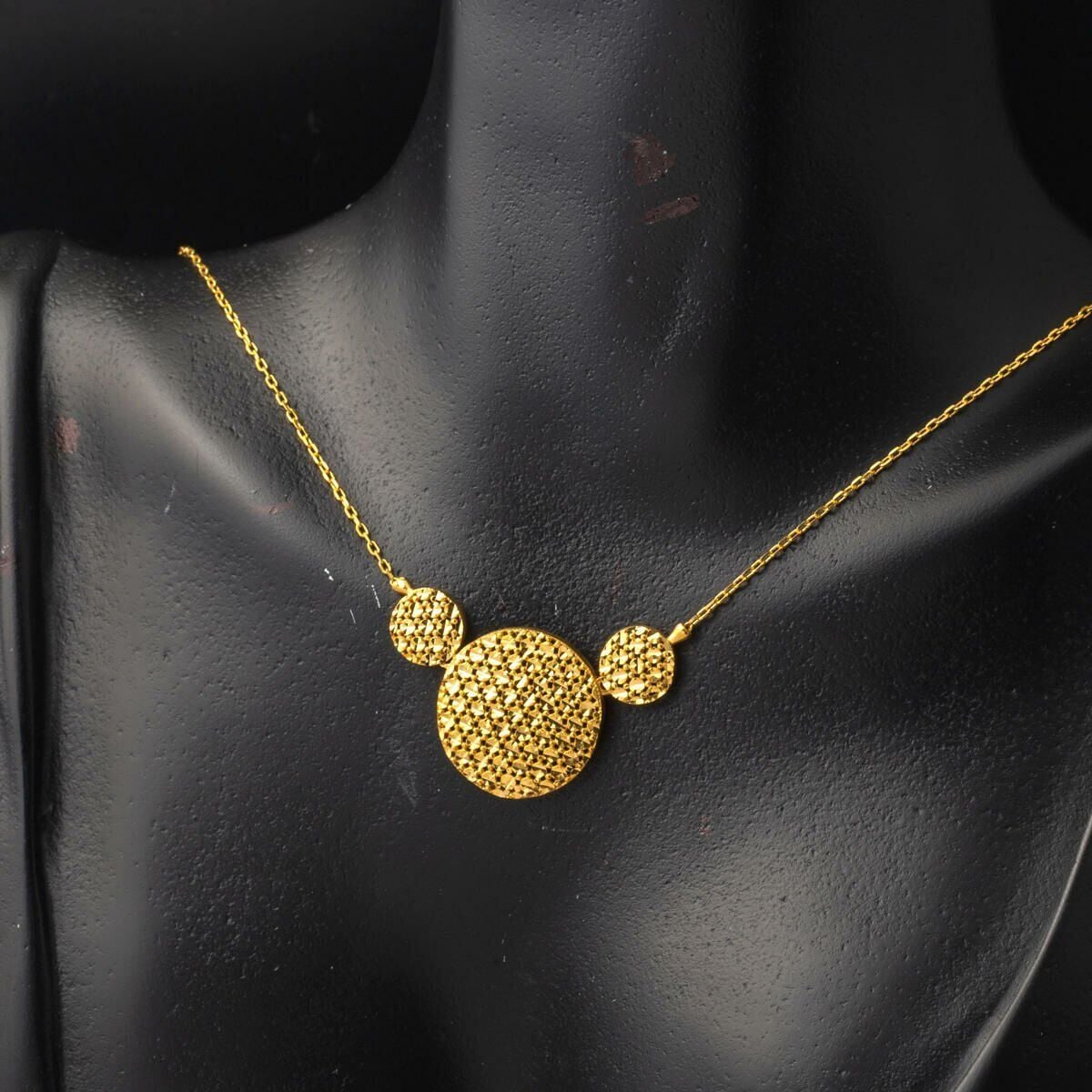 22K Yellow Gold Flower of Life Necklace (5.24 g)