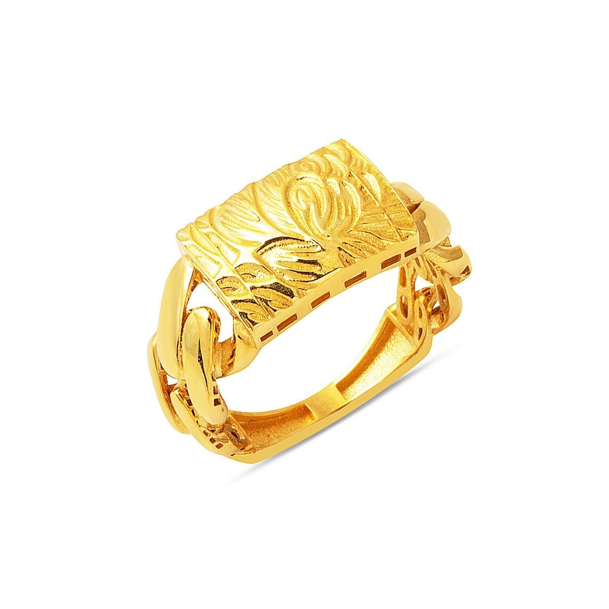 14K Yellow Gold Flower of Life Curb Minimalist Jewelry Set