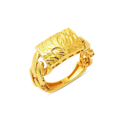 14K Yellow Gold Flower of Life Curb Minimalist Jewelry Set