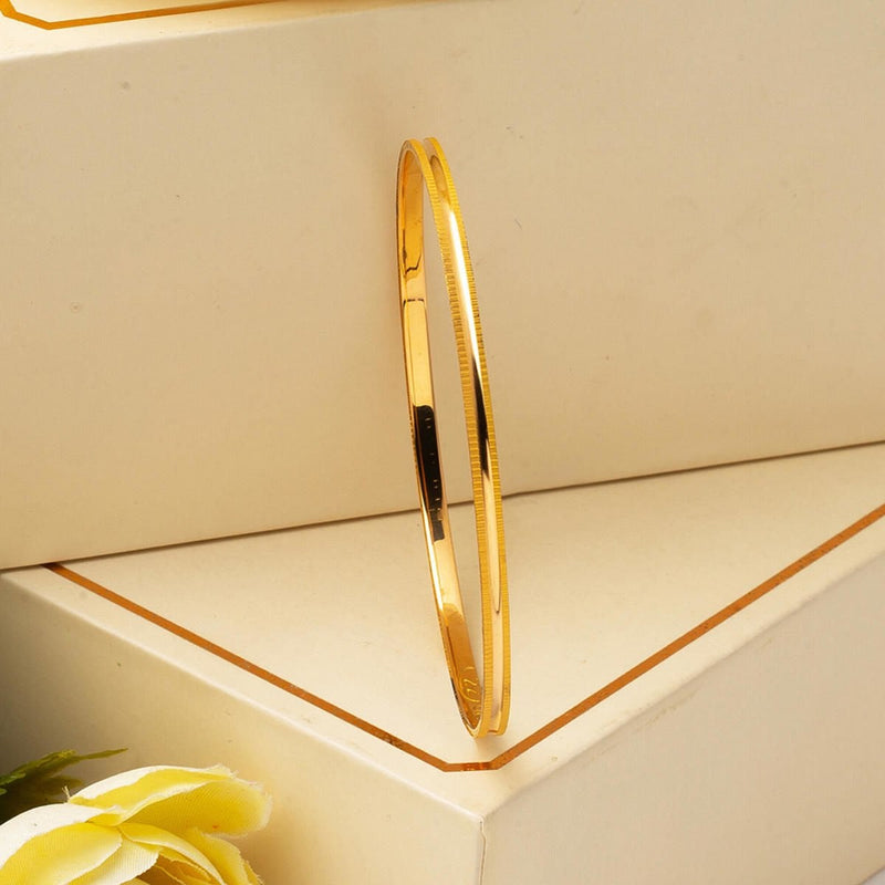 22K Yellow Gold Investment Fluted Ajda Bangle