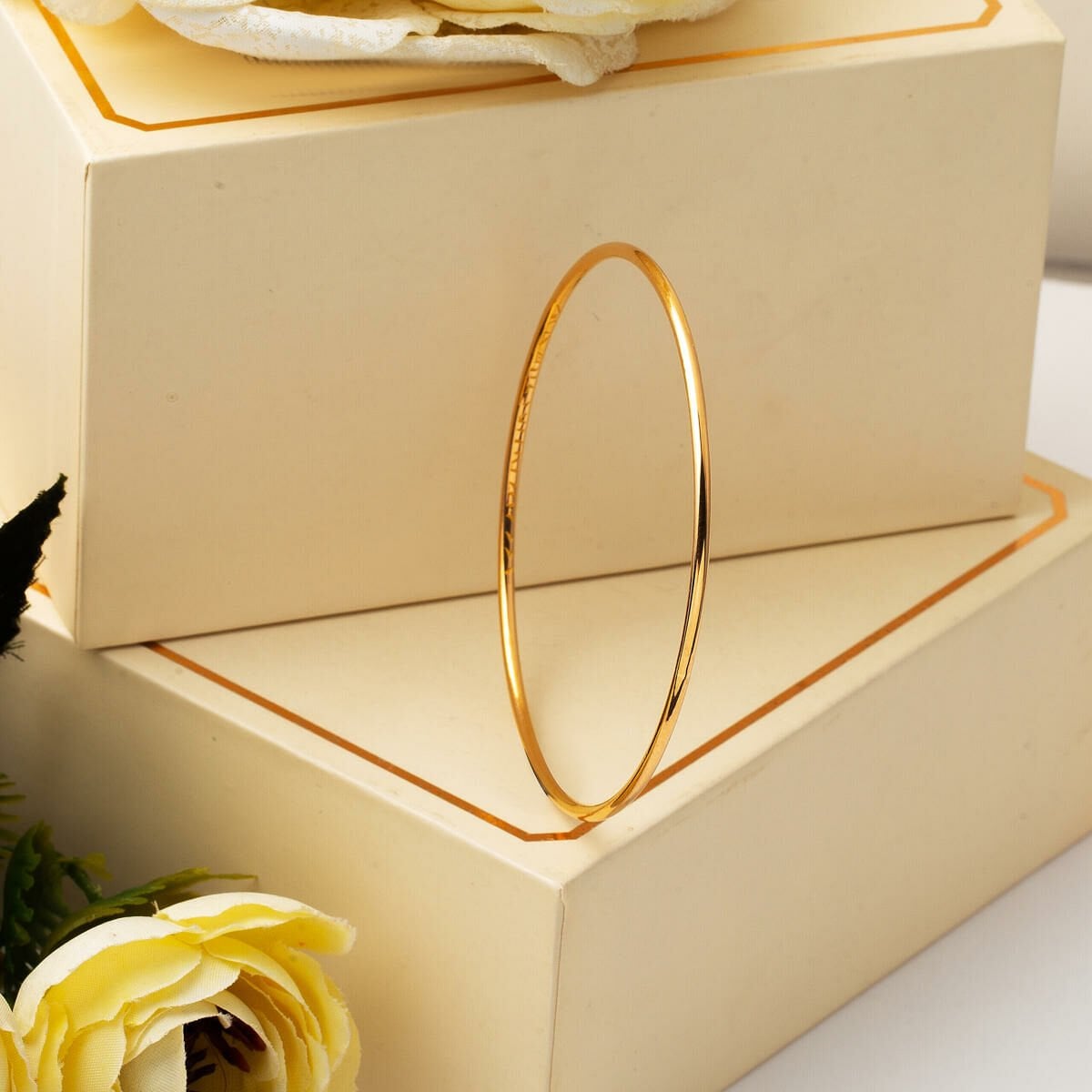 22K Yellow Gold Investment Ajda Bangle (14 g)