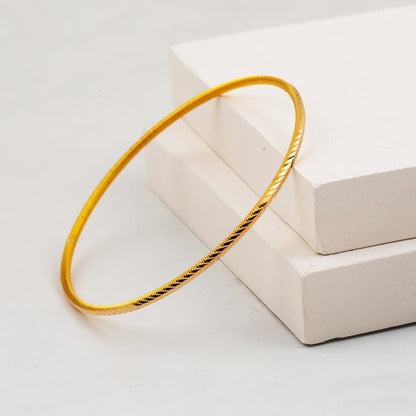 22K Yellow Gold Investment Double Ajda Bangle (18 g)