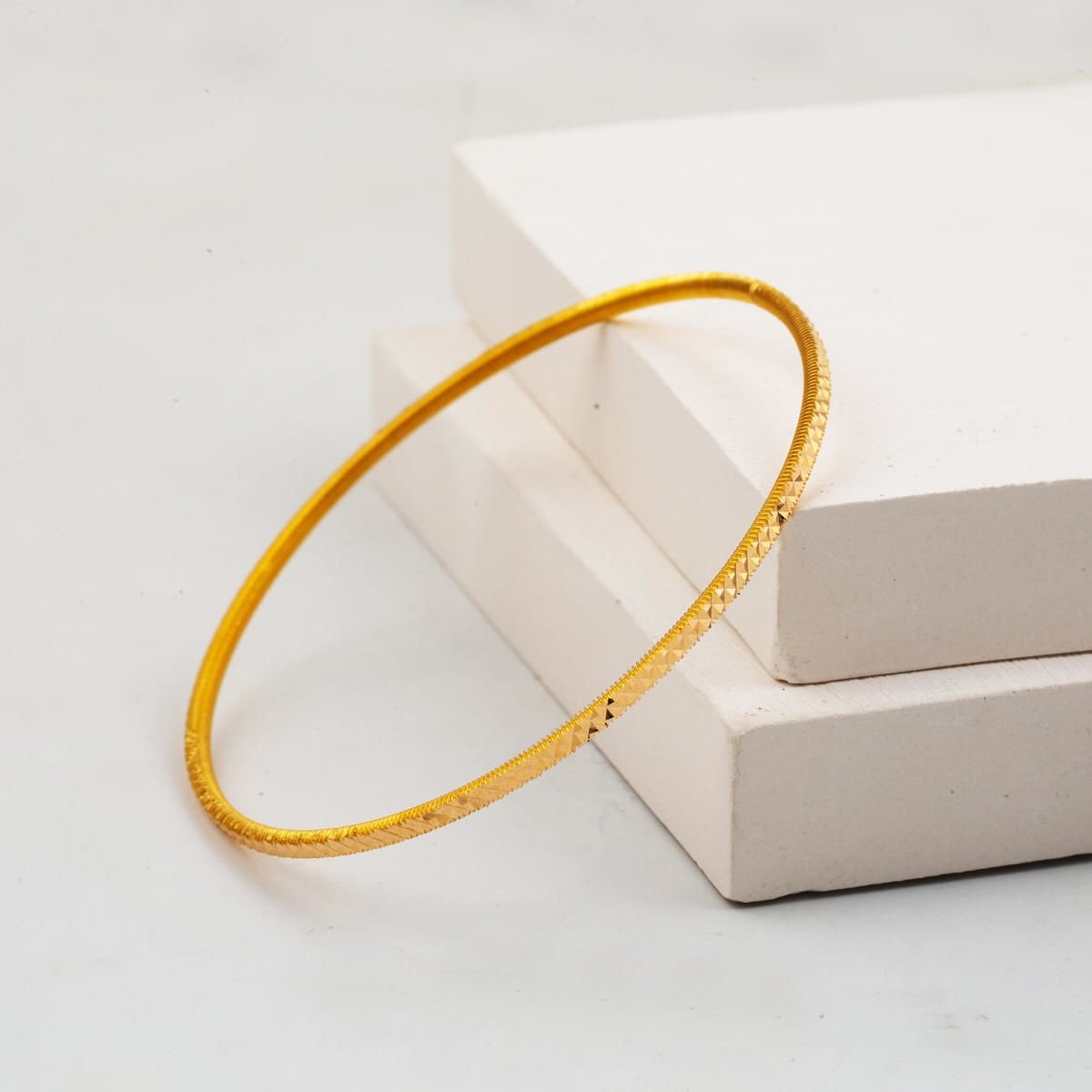 22K Yellow Gold Investment Ajda 3-Piece Bangle Set