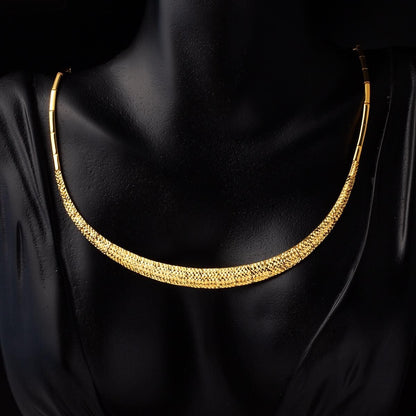 22K Yellow Gold Snake Skin Jewelry Set