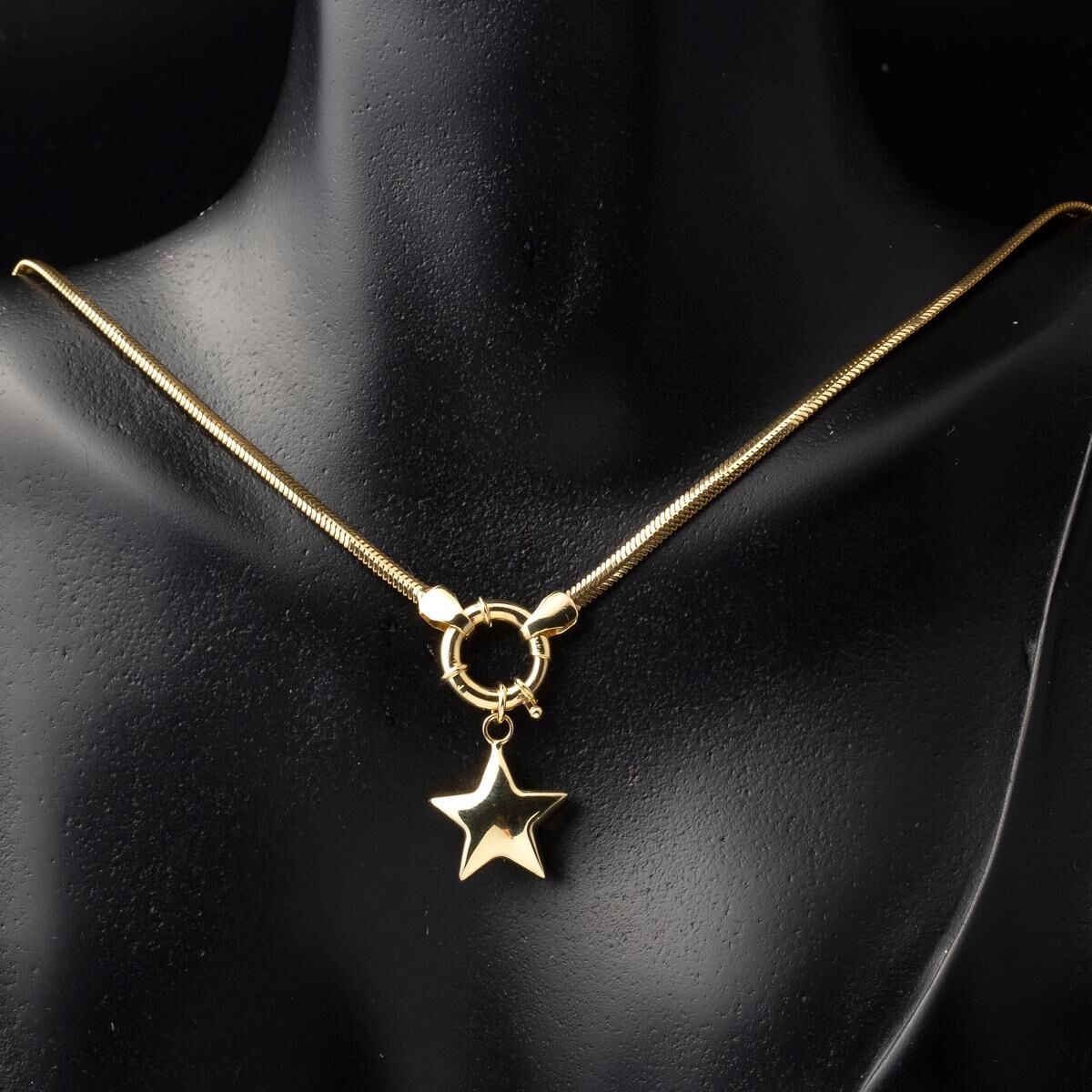 14K Yellow Gold Star Chain Jewelry Set