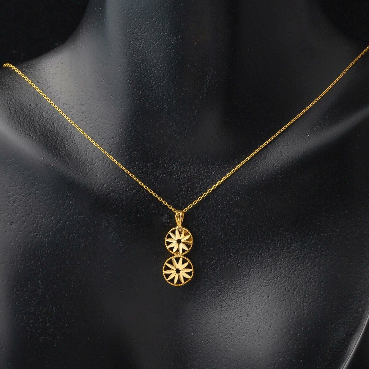 22K Yellow Gold Star 2-Piece Set