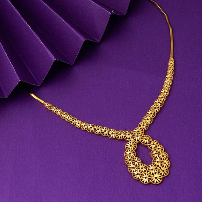 22K Yellow Gold Star Collar Necklace