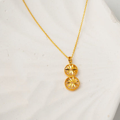 22K Yellow Gold Star Necklace (2.3 g)