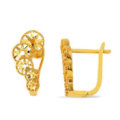 22K Yellow Gold Star Earrings (3.34 g)