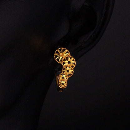 22K Yellow Gold Star Earrings (3.34 g)
