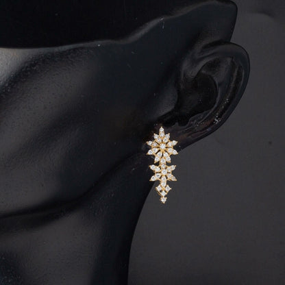 14K Yellow Gold Star Light Cubic Zirconia Jewelry Set