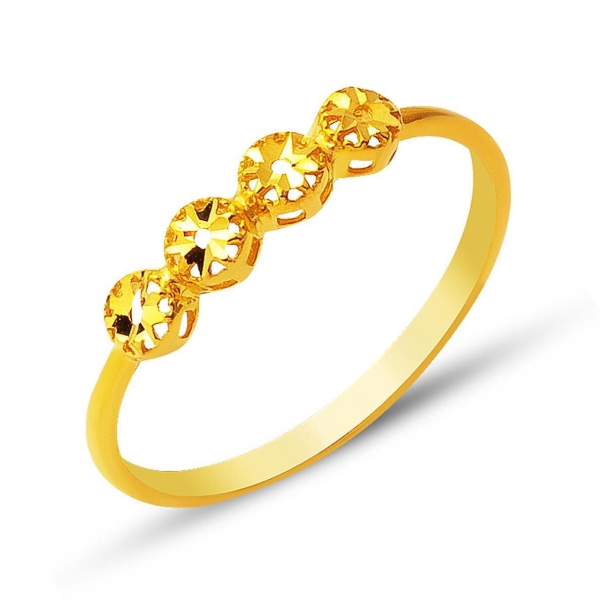 22K Yellow Gold Star Ring (1.48 g)