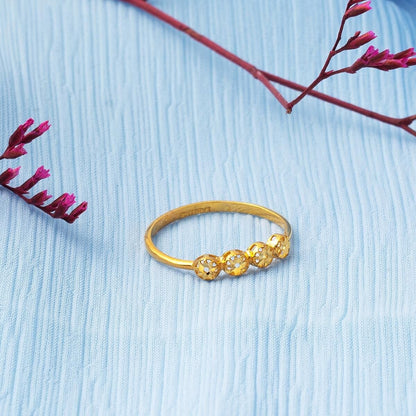 22K Yellow Gold Star Ring (1.48 g)