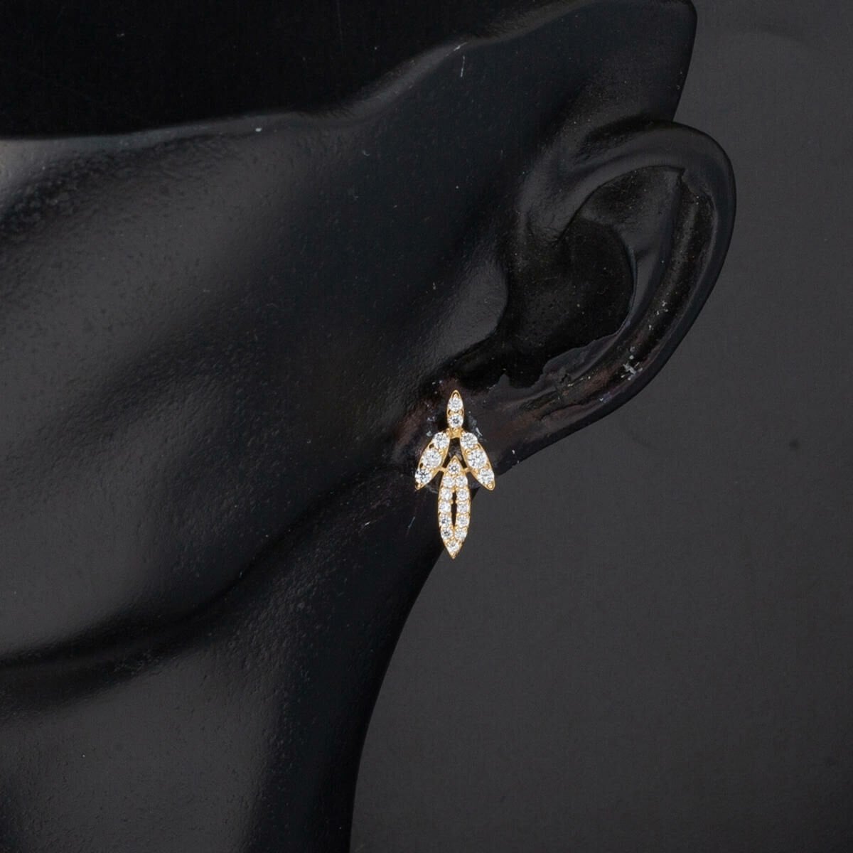 14K Yellow Gold Lily Cubic Zirconia Set