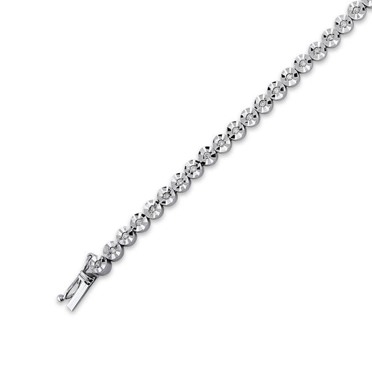 1/4 ct. tw. Diamond Tennis Bracelet in 14K White Gold 7 inch