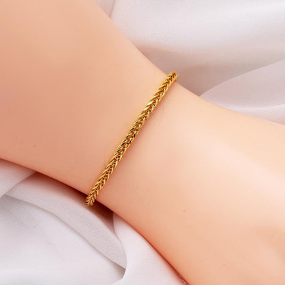 14K Yellow Gold Chain Necklace and Bracelet Set (9.67 g)
