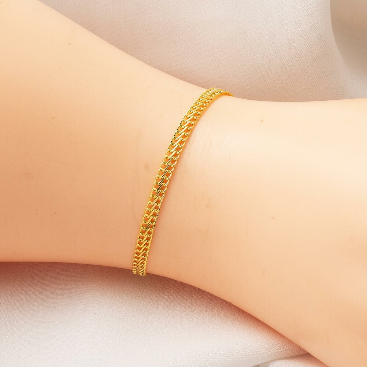 14K Yellow Gold Chain Necklace and Bracelet Set (4.63 g)