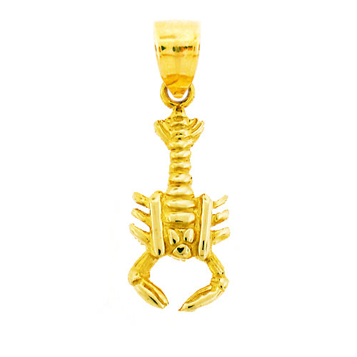 14K Gold 16MM Lobster Charm